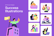 45 Success Flat Illustrations, a Person Illustration by Prosymbols (Thumbnail 1 of 10)
