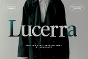 Lucerra – Modern Serif Fashion Font, a Serif Font by overlaytemplates (Thumbnail 1 of 5)