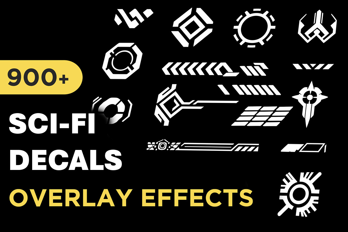 Sci-Fi Decal Overlays, an Object Graphic by Mikel Blazgad (Photo 1 of 10)