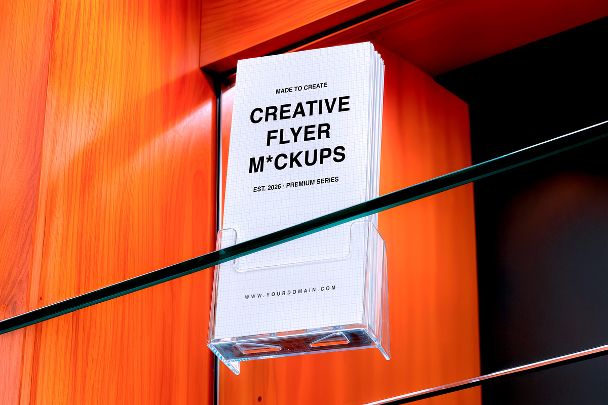 Flyer Display Holder Mockup, an Advertising Mockup by Elite Mockups (Photo 1 of 2)