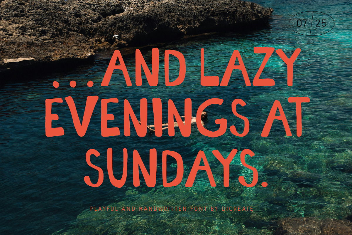 Easy Morning. Handwritten Font, a Handwritten Font by dicreate (Photo 6 of 13)