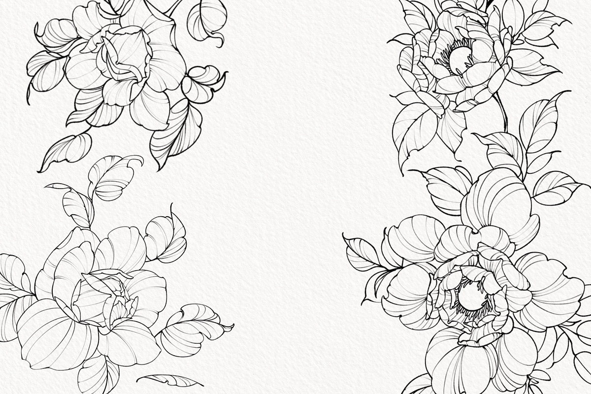 Procreate flower stamp, a Brush Add-On by AnnaPolitmerskaja (Photo 3 of 5)