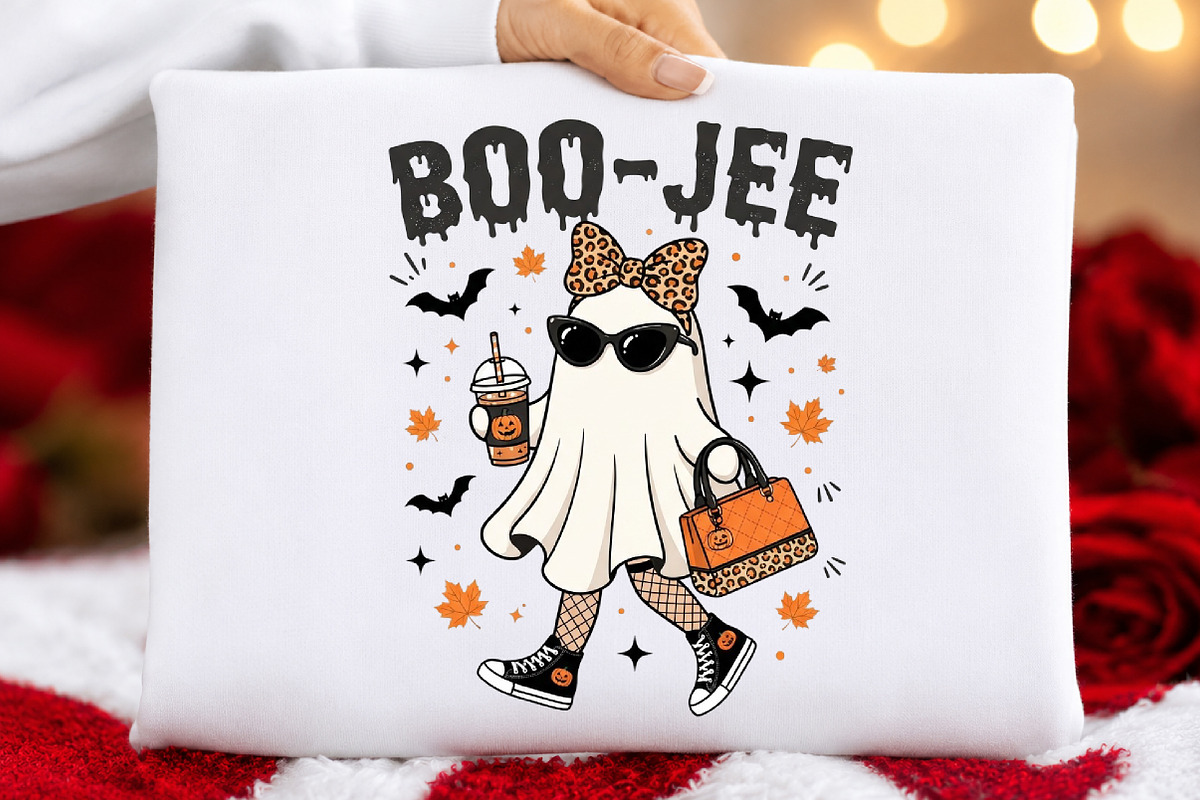 Cute Boo-Jee Fashion Ghost Halloween, an Object Illustration by DreamCafeArt (Photo 5 of 7)
