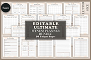 Planner Bundle Templates / CANVA, a Stationery Template by DesignByStore (Thumbnail 1 of 3)