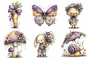 Whimsical Spring Clipart, an Illustration by Daily.Designs (Thumbnail 6 of 7)