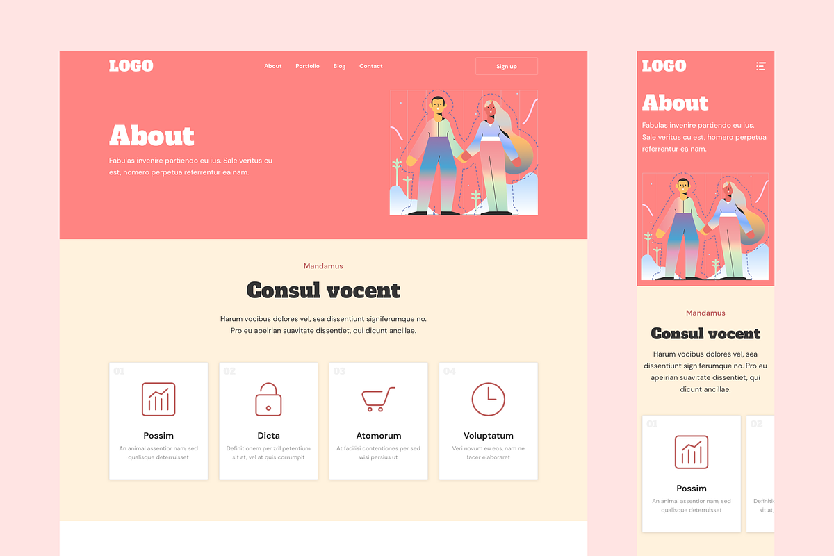 RETEM – Responsive Templates, a Landing Page Template by laaqiq (Photo 13 of 25)