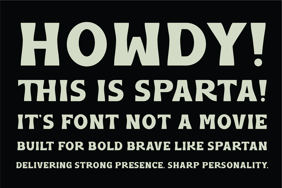 SFC Sparta, a Sans Serif Font by Skilline Supply Co. (Photo 6 of 7)