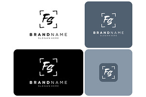 Letter FS Brush Stroke Frame Logo, a Branding & Logo Template by ika trisiana