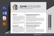 Clean Resume/CV, a Resume Template by graphicforest (Thumbnail 3 of 5)