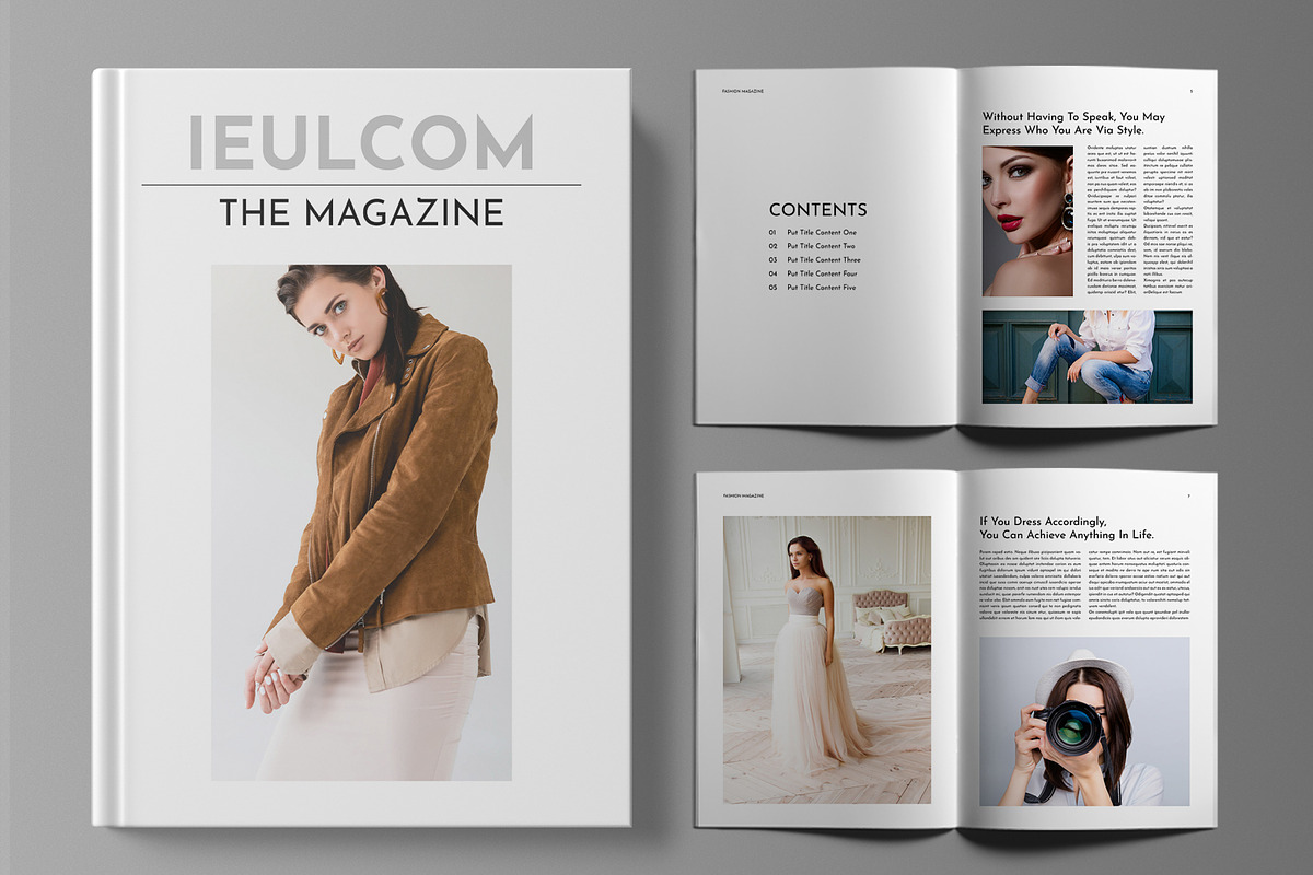 Fashion Magazine Design, a Magazine Template by MightyDesign (Photo 1 of 6)