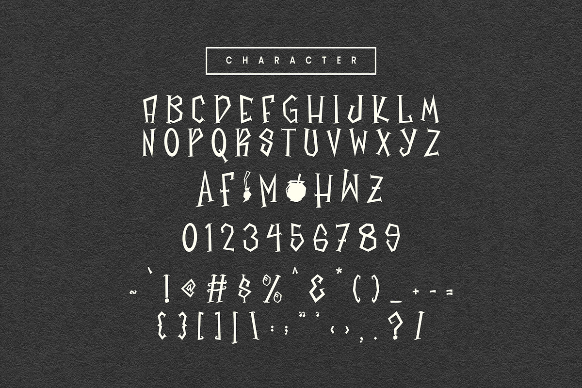 Wrohita Horror Display Font, a Blackletter Font by Maulana Creative (Photo 4 of 6)