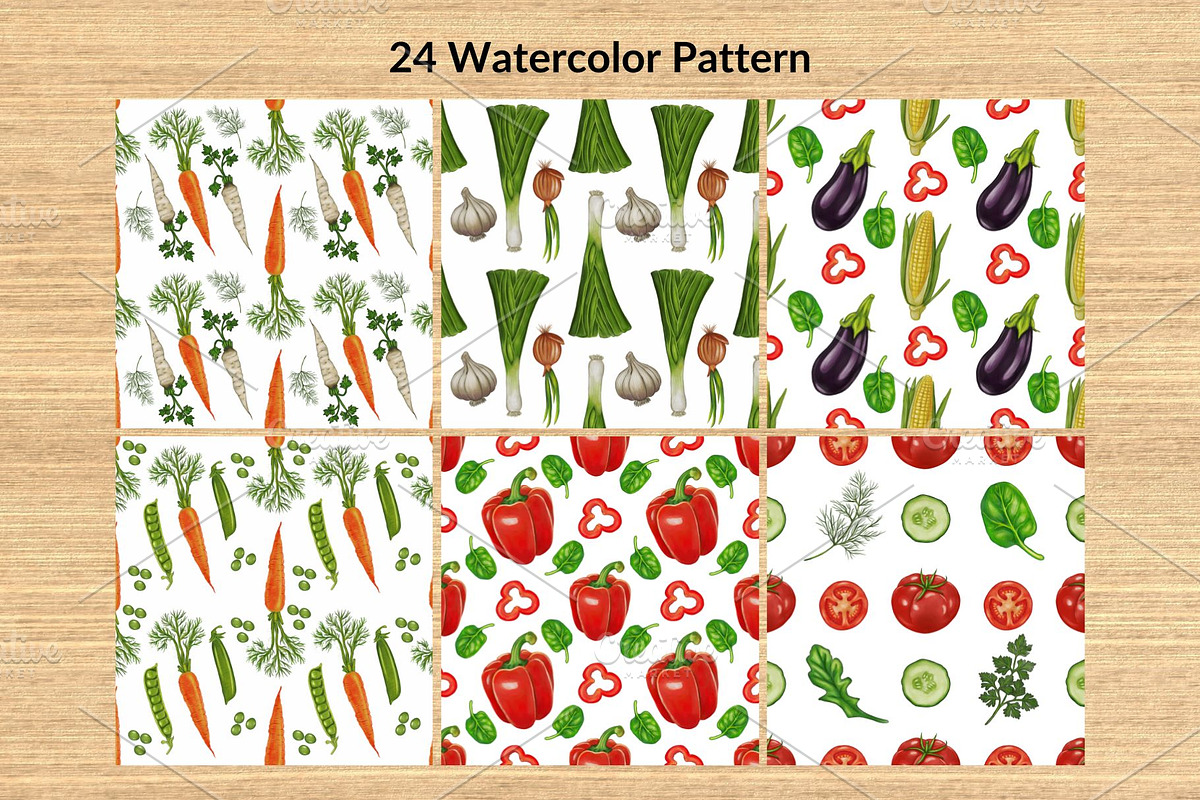 Watercolor Vegetables, a Food Illustration by Elatedowl (Photo 2 of 17)