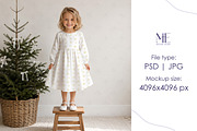 Christmas Dress Mockup Clothing PSD, a Shirt Mockup by Mie Mockup Studio (Thumbnail 4 of 6)