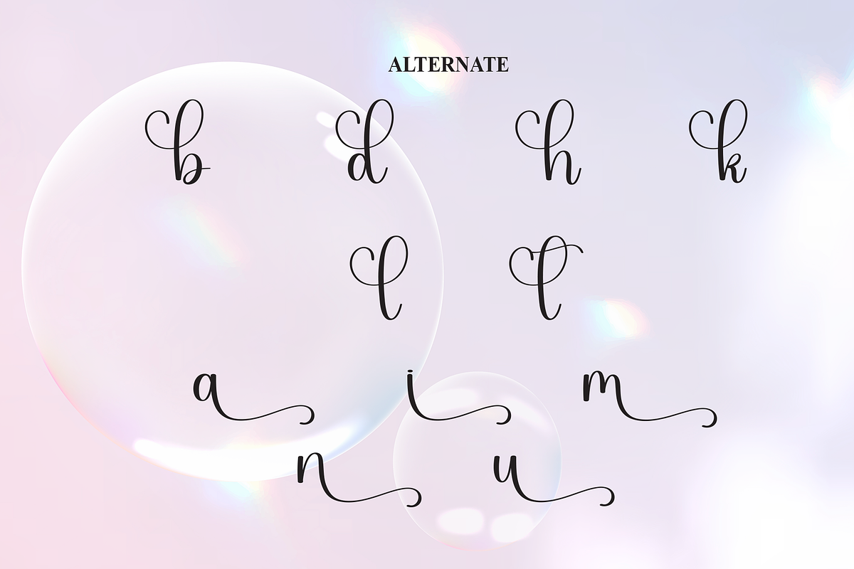 Buble | Script Font, a Handwritten Font by Scratchones (Photo 8 of 9)