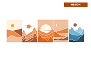 Boho Landscape Graphics Collection, a Decorative Illustration by Adora ARTS (Thumbnail 5 of 13)
