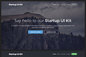 Bootstrap 4 Startup UI Kit