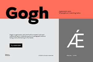 Gogh Font Family