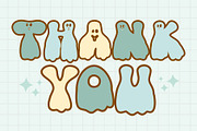 Groovy Ghost - retro Halloween font, a Handwritten Font by Brown Cupple (Thumbnail 8 of 8)