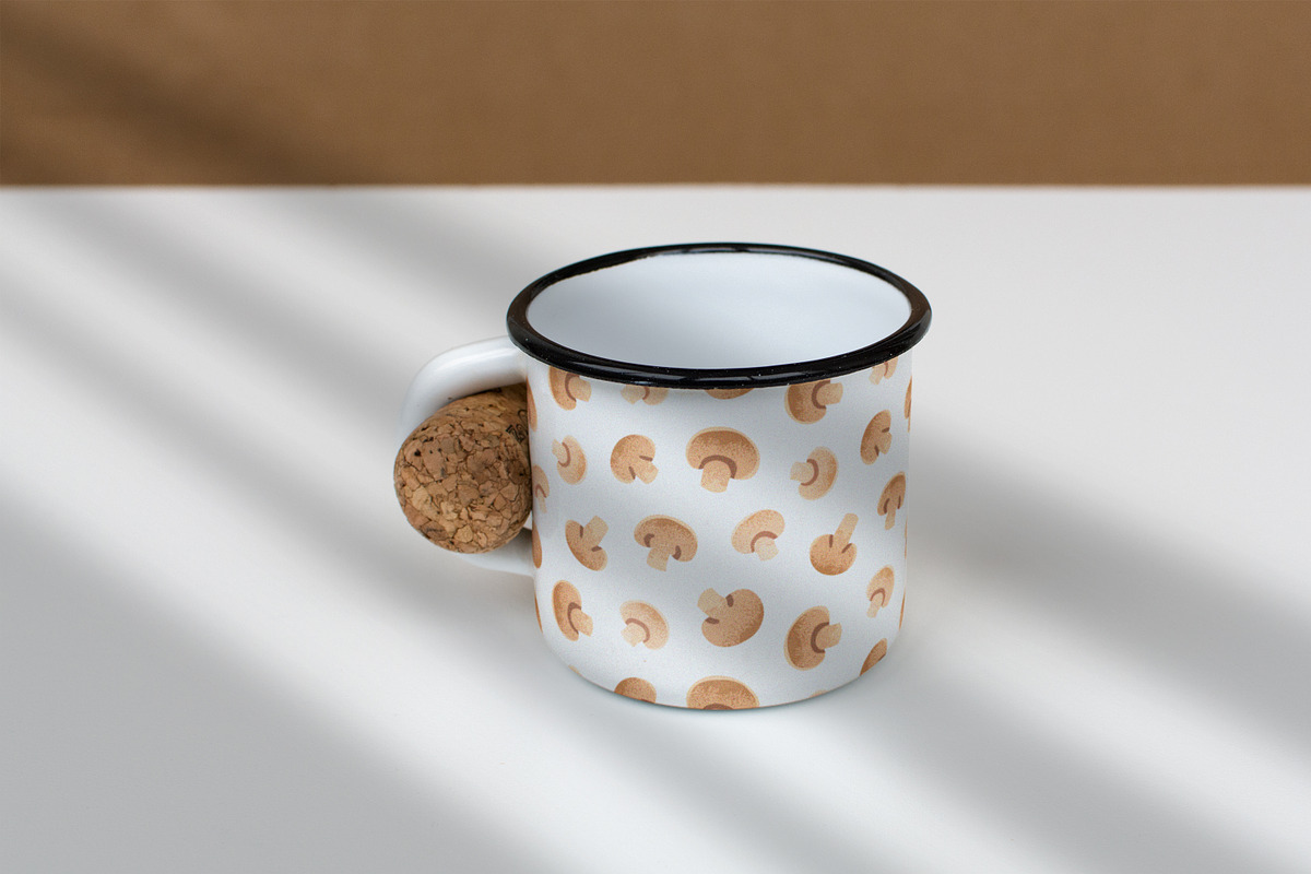 Champignon slices seamless pattern, a Pattern Graphic by Good Studio (Photo 4 of 4)