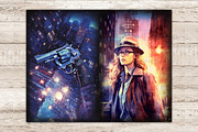 Noire Detective Junk Journal Paper, a Person Illustration by GlamArtZhanna (Thumbnail 9 of 9)