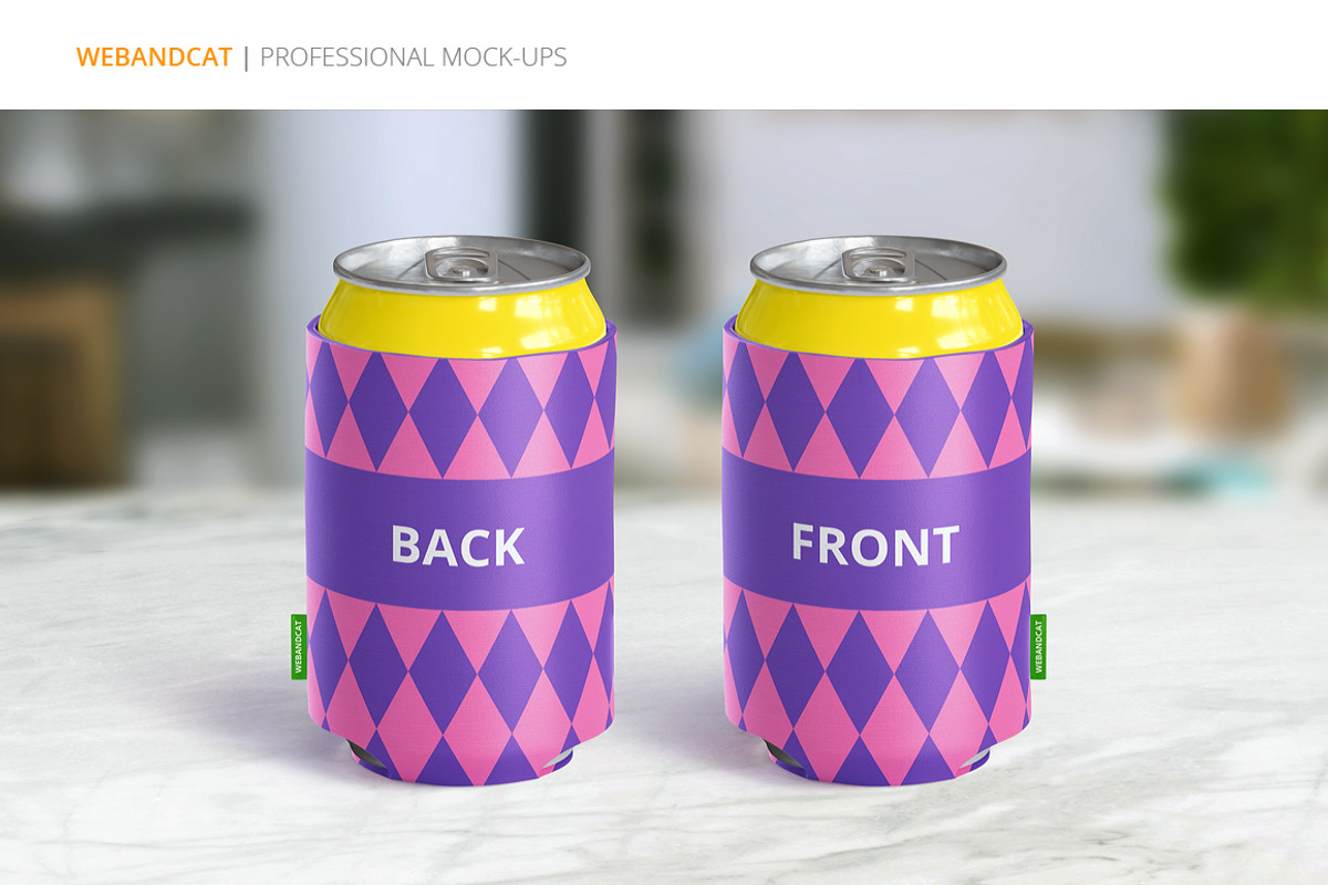 Can Koozie Mock-up, a Product Mockup by WebAndCat (Photo 4 of 7)