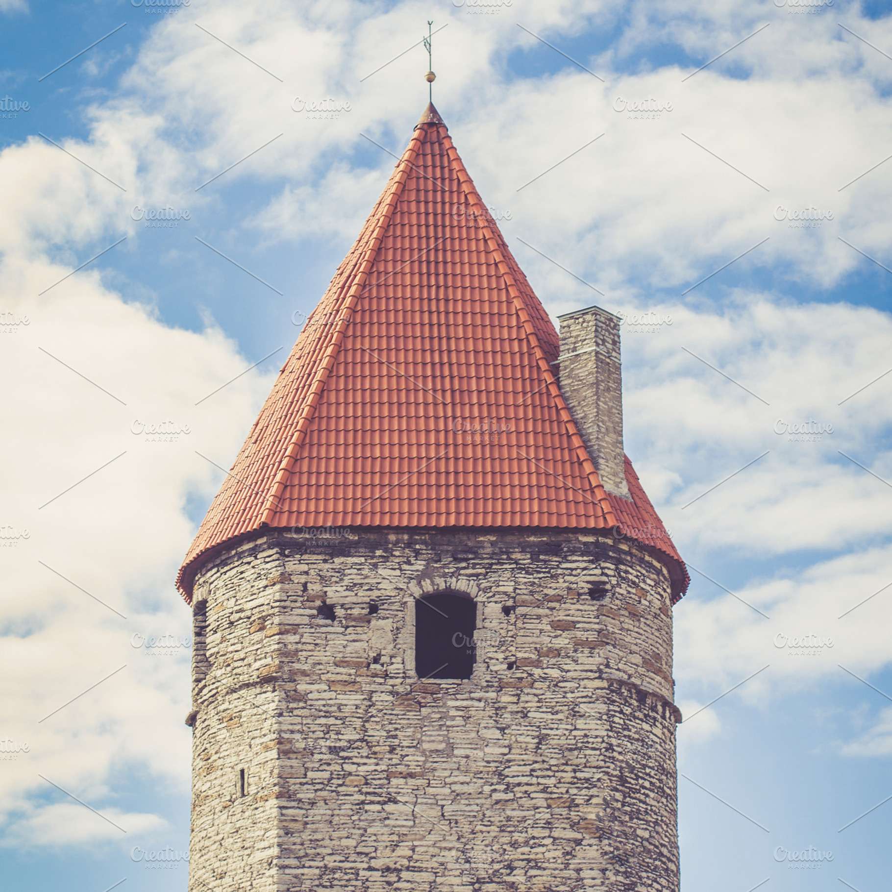 Medieval tower containing medieval, tower, and tallinn