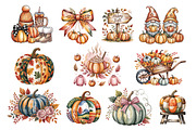 Fall Pumpkins Clipart Bundle 50 PNG, a Seasonal Illustration by Whimsy Brush Studio (Thumbnail 2 of 9)