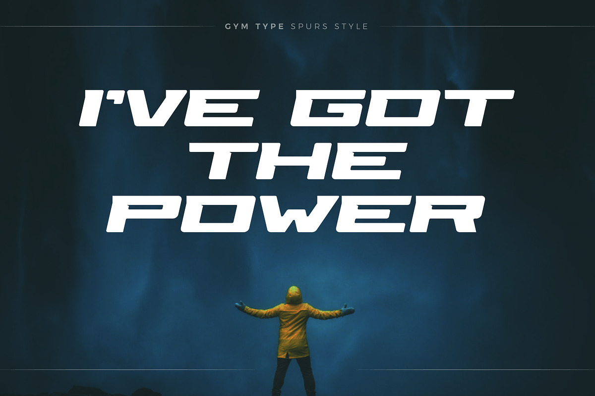 GYM Headline Font, a Sans Serif Font by artyway (Photo 2 of 5)
