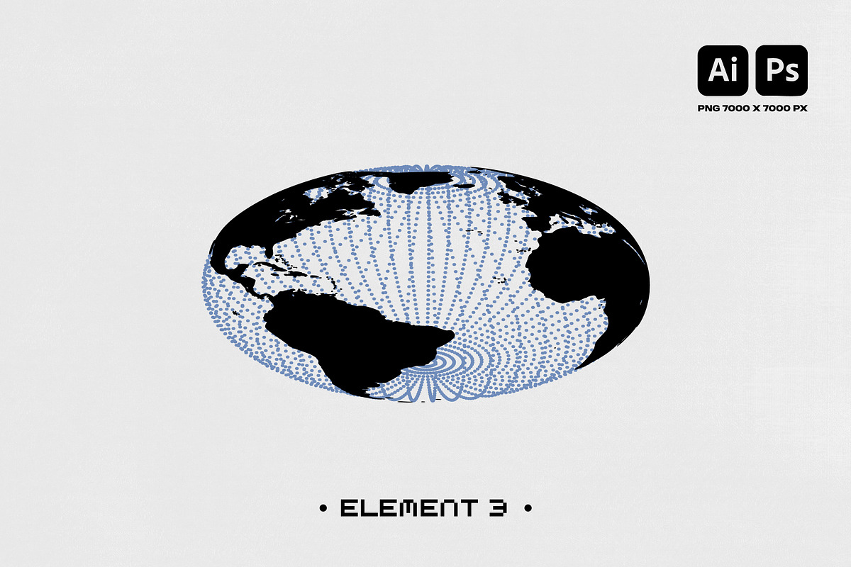 Y2K OPTICAL GRAPHIC VECTOR SET, an Object Graphic by BonkiStudio (Photo 4 of 7)