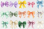 Watercolor Coquette Bow Clipart, a Seasonal Illustration by Rose Art (Thumbnail 3 of 5)