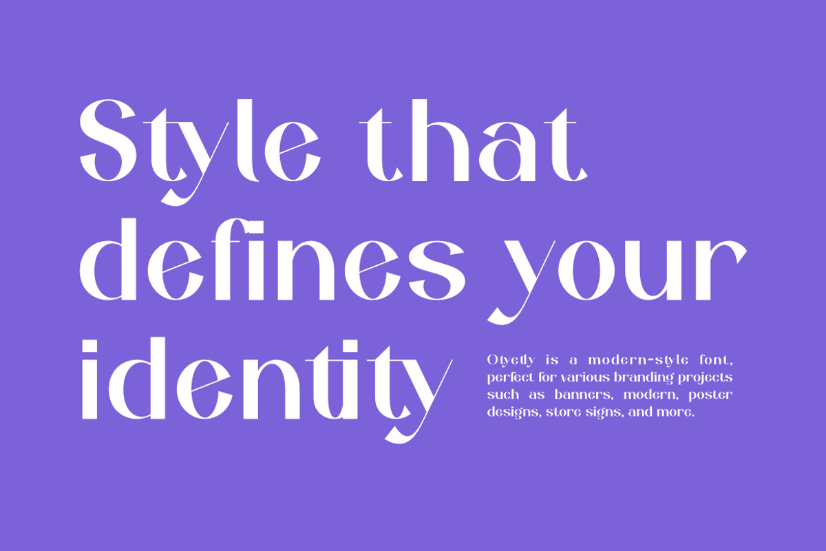 Otyetly - Elegant Sans Font, a Sans Serif Font by Iqsiart Studio (Photo 5 of 12)