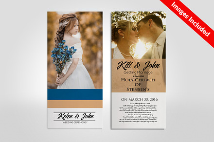 Wedding Rack Card Templates, a Card Template by Psd Templates