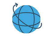Worldwide Flat Icon, a Duotone Icon by Pexelpy (Thumbnail 1 of 2)