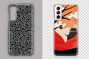 Galaxy S21 3d Phone Case Mockup