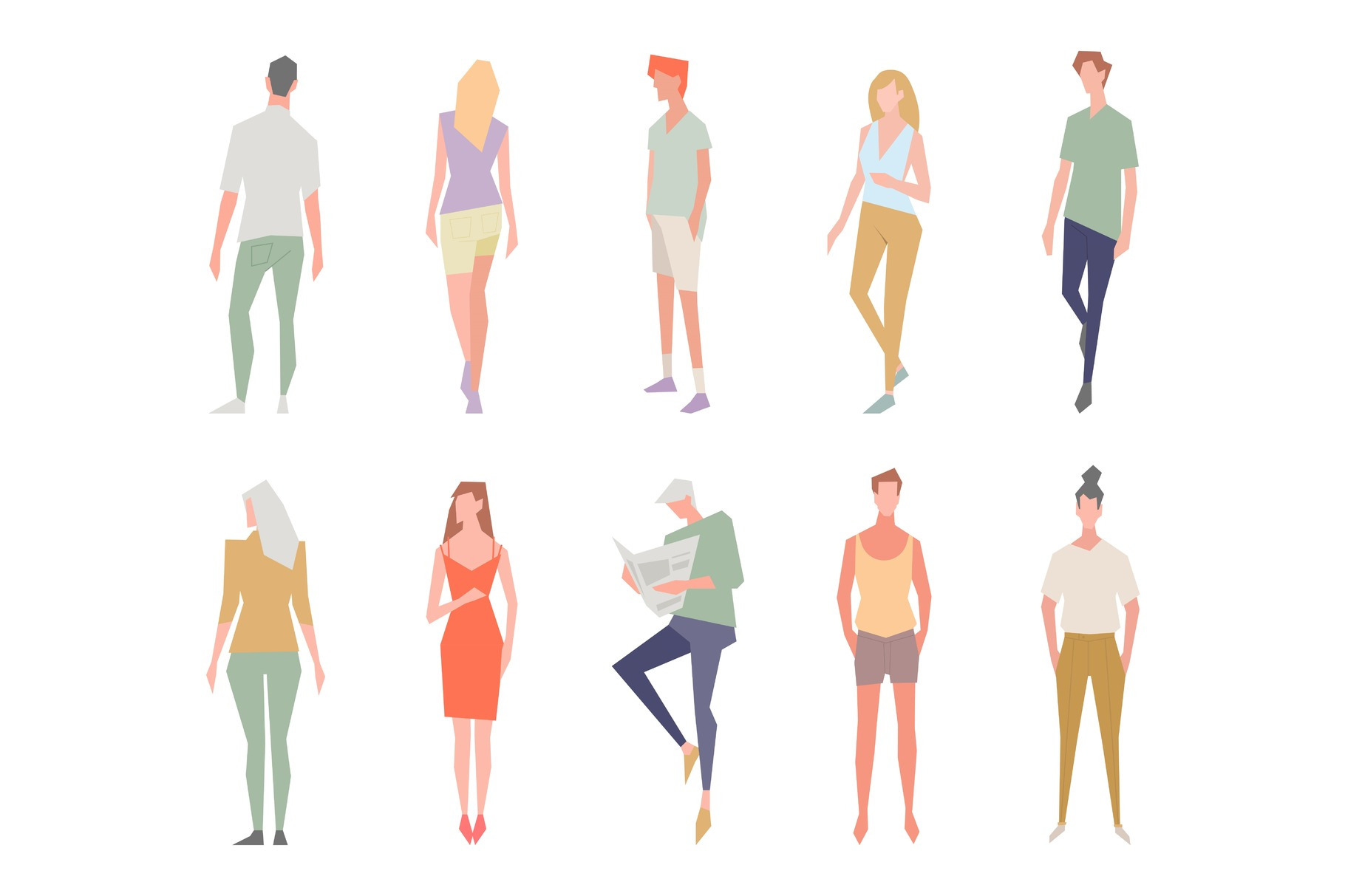 Illustration of people isolated on, a Person Illustration by Riots Brush