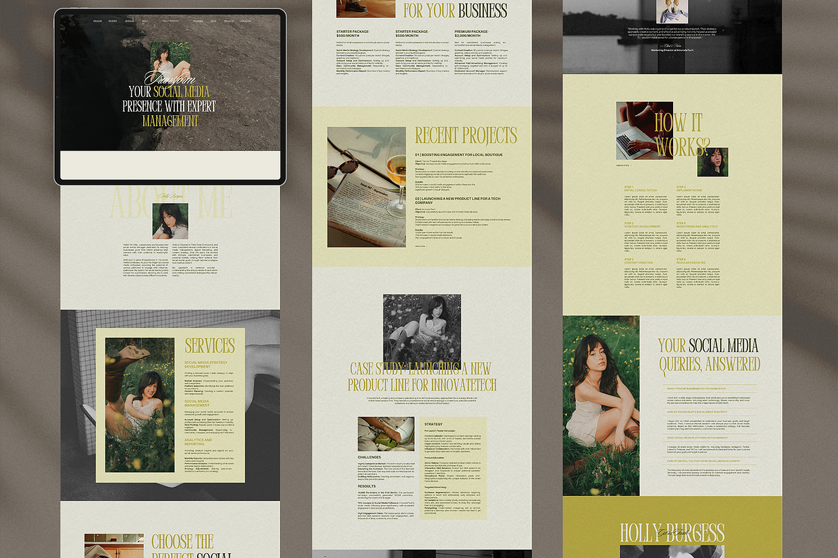 Social Media Managers Canva Website, a Websites & App Template by Amaré Creative (Photo 3 of 6)