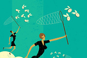Business Concepts Bundle 02 Women, a Person Illustration by retrorocket (Thumbnail 9 of 16)