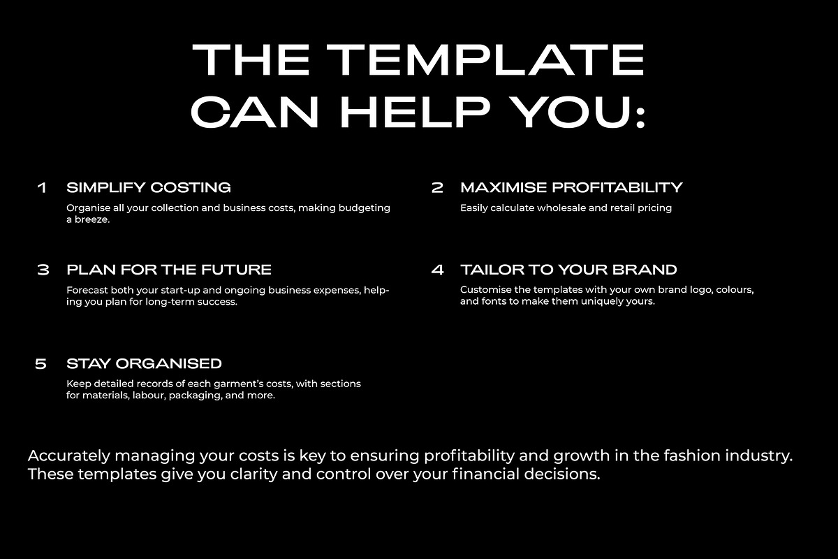 Fashion Costing Template Bundle, a Templates & Theme by The Fashion Work Store (Photo 4 of 5)