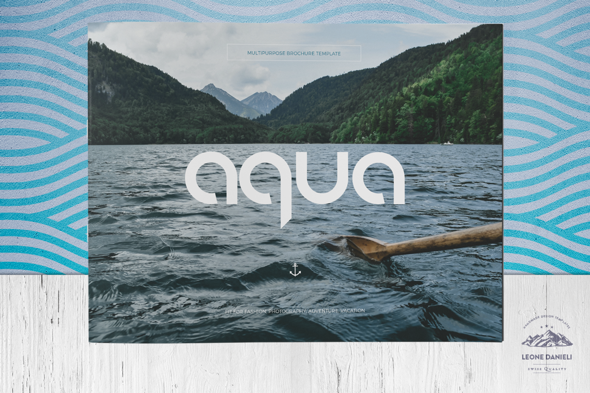A Q U A landscape brochure, a Brochure Template by Boris Cupac (Photo 1 of 17)