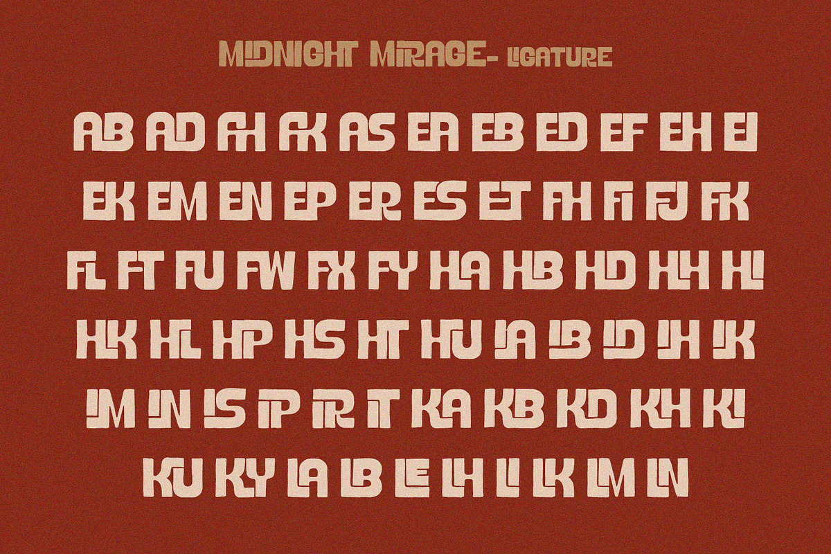Midnight Mirage - Rough Display, a Script Font by Alpaprana (Photo 9 of 10)