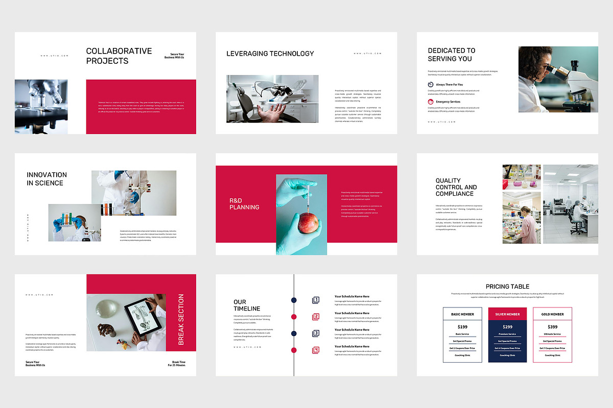 Utio : Science Google Slides, a Presentation Template by Punkl Camp (Photo 3 of 9)