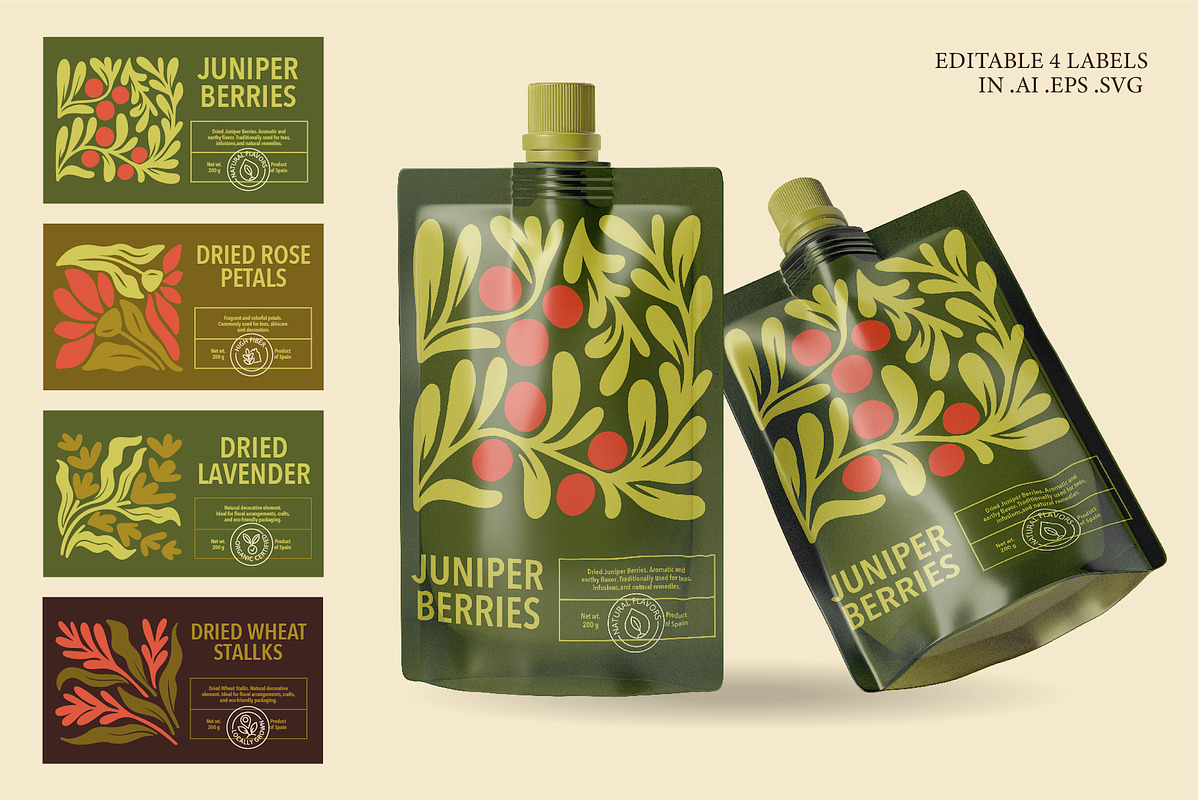 Hand-Drawn Earthy Wildflowers Kit, a Pattern Graphic by Lettering_Logo (Photo 16 of 17)