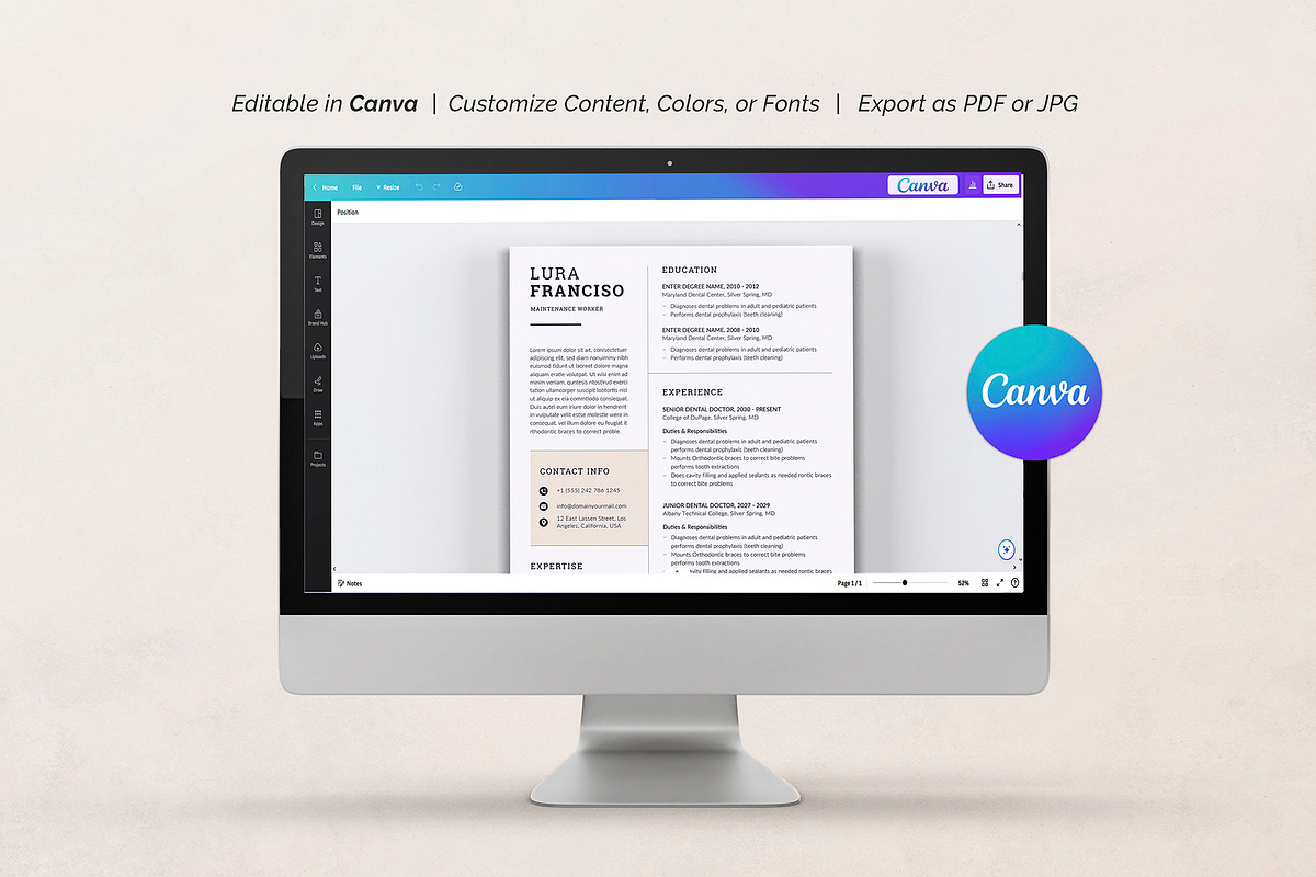 Resume Template, a Resume Template by DesignDevisers (Photo 7 of 10)