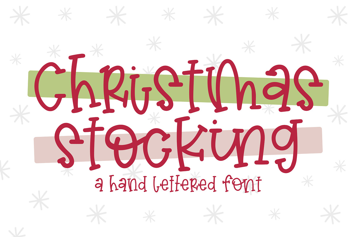 Christmas Stocking, a Font by Dansie Design (Photo 1 of 8)