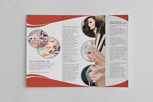 Trifold Beauty Salon Brochure -V745