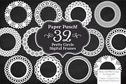 White Lace Circle Frames, an Illustration by Amanda Ilkov (Thumbnail 2 of 4)