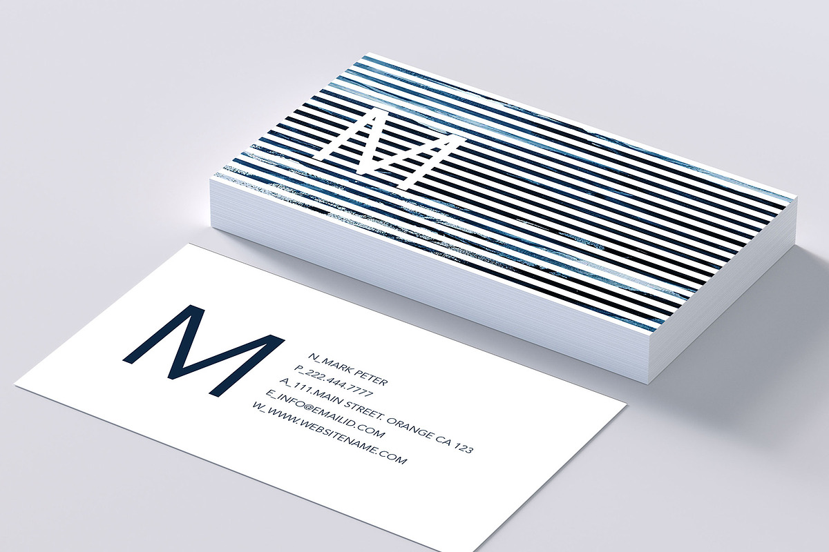 Classy line art business card, a Business Card Template by Creative Designs (Photo 1 of 3)