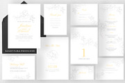 Elegant Floral Wedding Suite, an Invitation Template by Azka Creative (Thumbnail 1 of 5)
