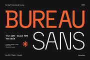AT Bureau Sans (9 Style + Variable), a Sans Serif Font by Any-Type® Foundry (Thumbnail 1 of 14)