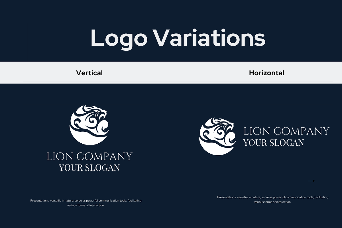 Modern Lion Tith Wave Logo Design, a Branding & Logo Template by Brand_Hero (Photo 3 of 5)